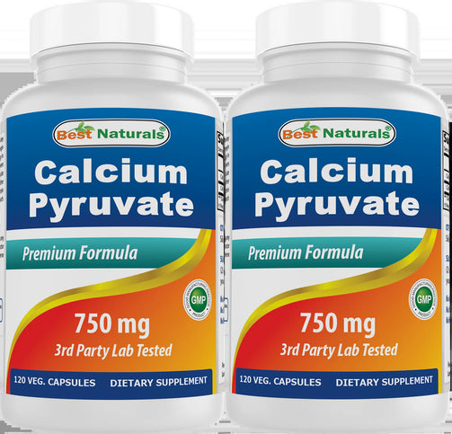 Best Naturals - Calcium Pyruvate 750 Mg 120 Capsules