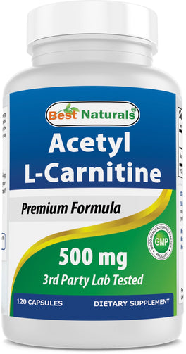 Best Naturals - Acetyl L-Carnitine 500 Mg 120 Capsules