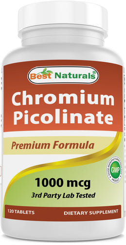 Best Naturals - Chromium Picolinate 1000 Mcg 120 Tablets