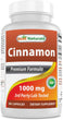 Cinnamon 1000 Mg with Chromium 200 Mcg 180 Capsules