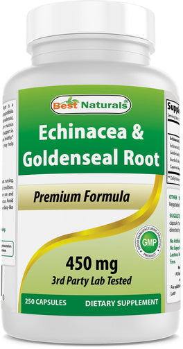 Best Naturals - Echinacea Goldenseal 450Mg 250 Capsules