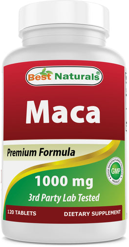 Best Naturals - Gelatinized Maca 1000Mg  120 Count